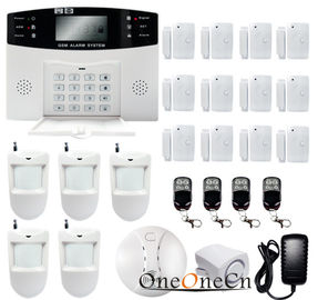 ระบบเตือนภัยไร้สาย GSM หน้าแรกการรักษาความปลอดภัยด้วยเสียงจอแอลซีดีพร้อมรับคำ